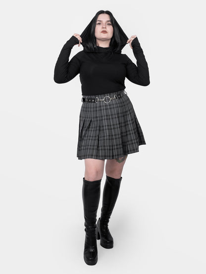Noire Hooded Top