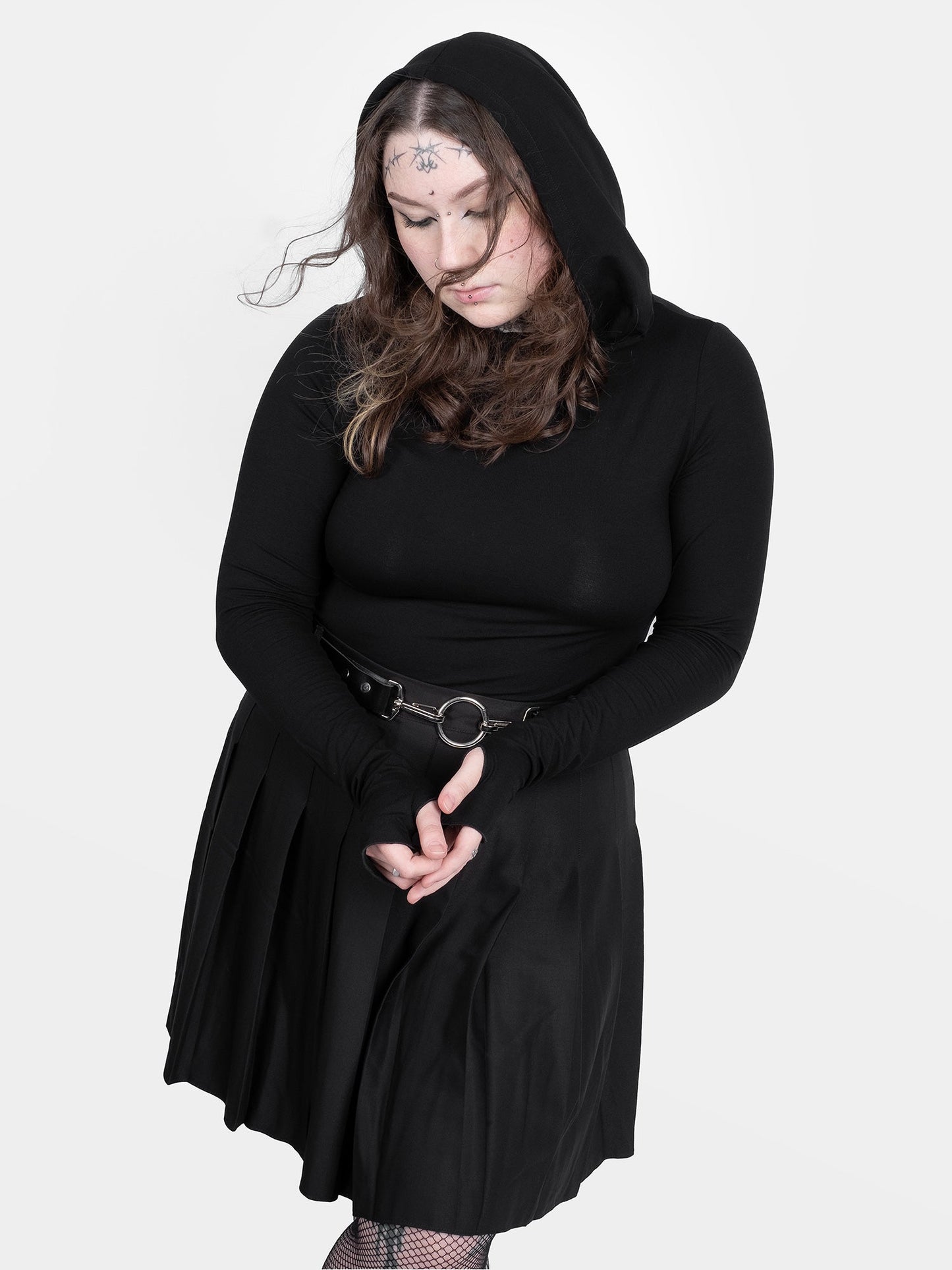 Noire Hooded Top