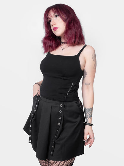 Chaos Lace Up Top
