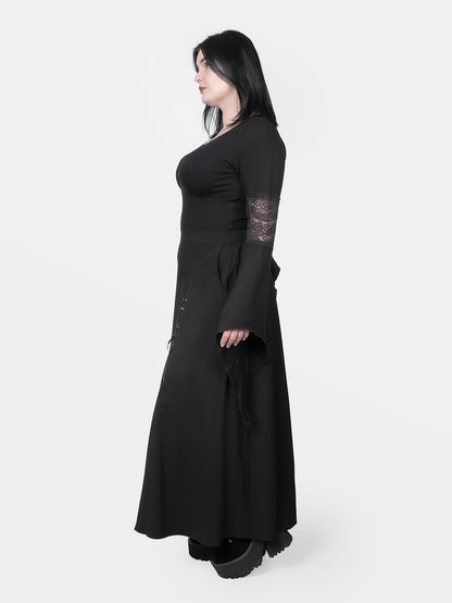 Lucretia Lace Up Maxi Skirt
