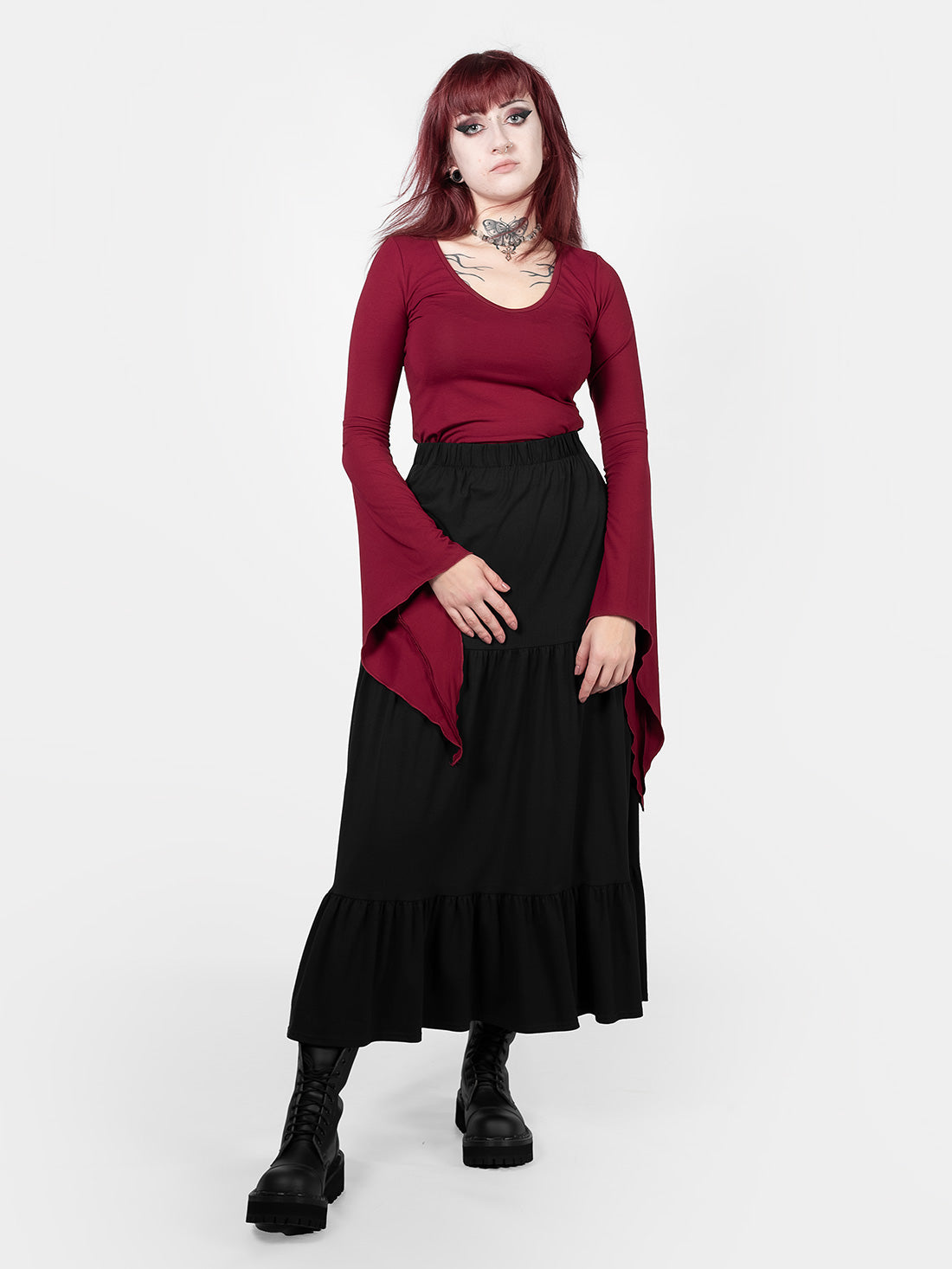 Oblivion Ruffled Maxi Skirt