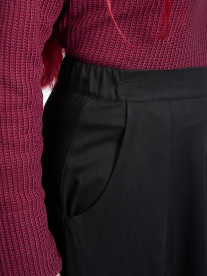 Lacrimosa Lace Up Midi Skirt