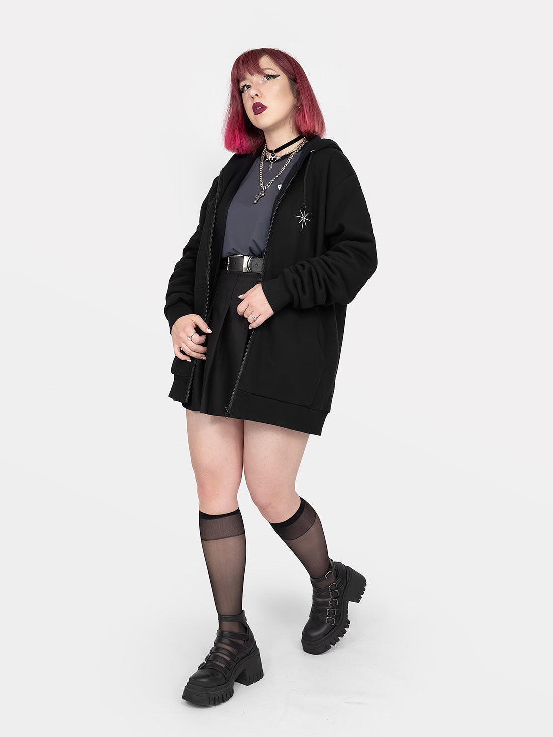 The Lovers Zipped Hoodie