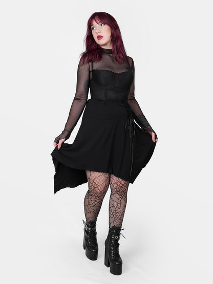 Bonnie Black Mesh Top