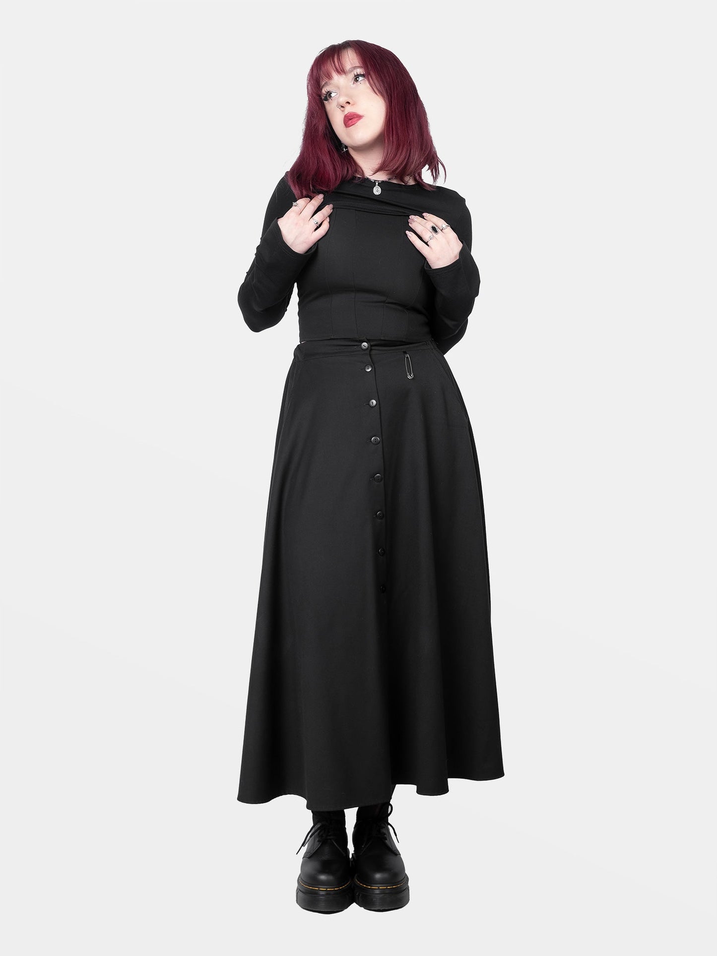 Beatrice Button Up Maxi Skirt