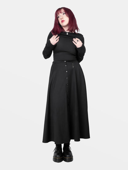 Beatrice Button Up Maxi Skirt