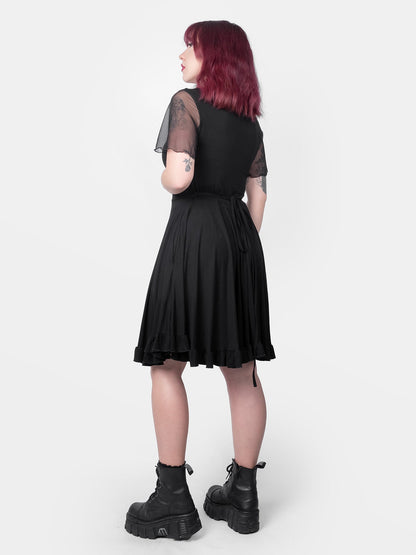 Ornament Tulle Sleeve Dress