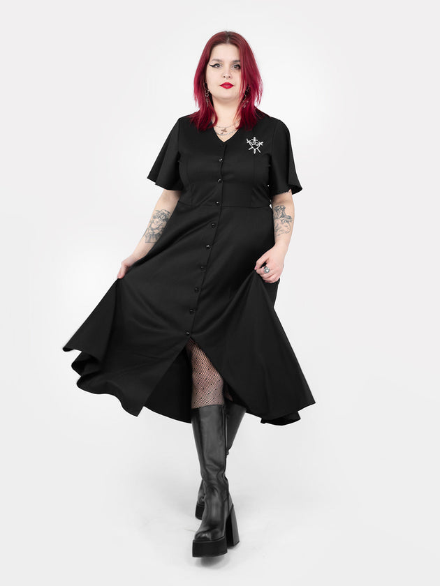 Moira Button-up Midaxi Dress