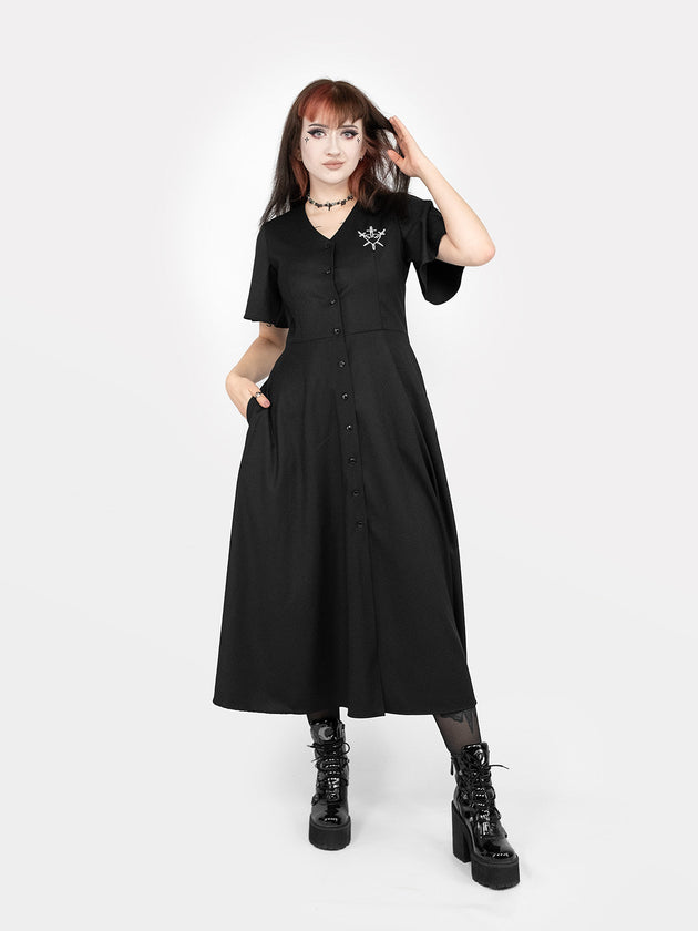 Moira Button-up Midaxi Dress