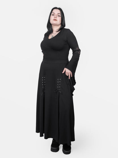 Morgana Bell Sleeve Cropped Top