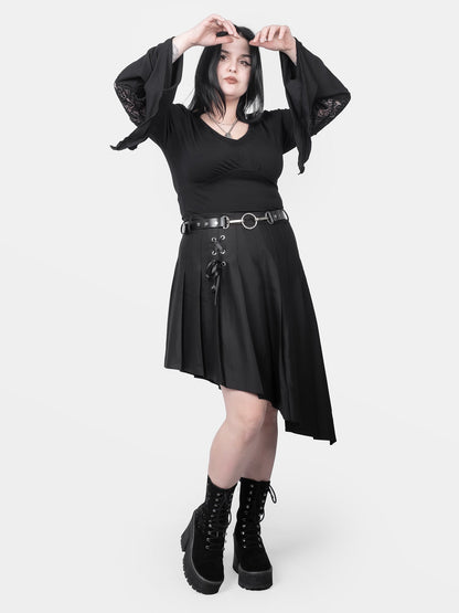 Morgana Bell Sleeve Cropped Top