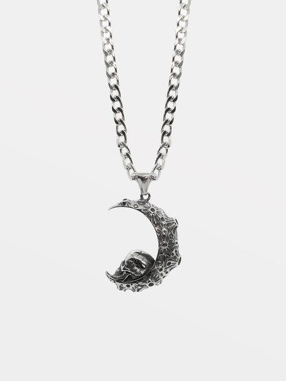 Plague Moon Skull Long Necklace