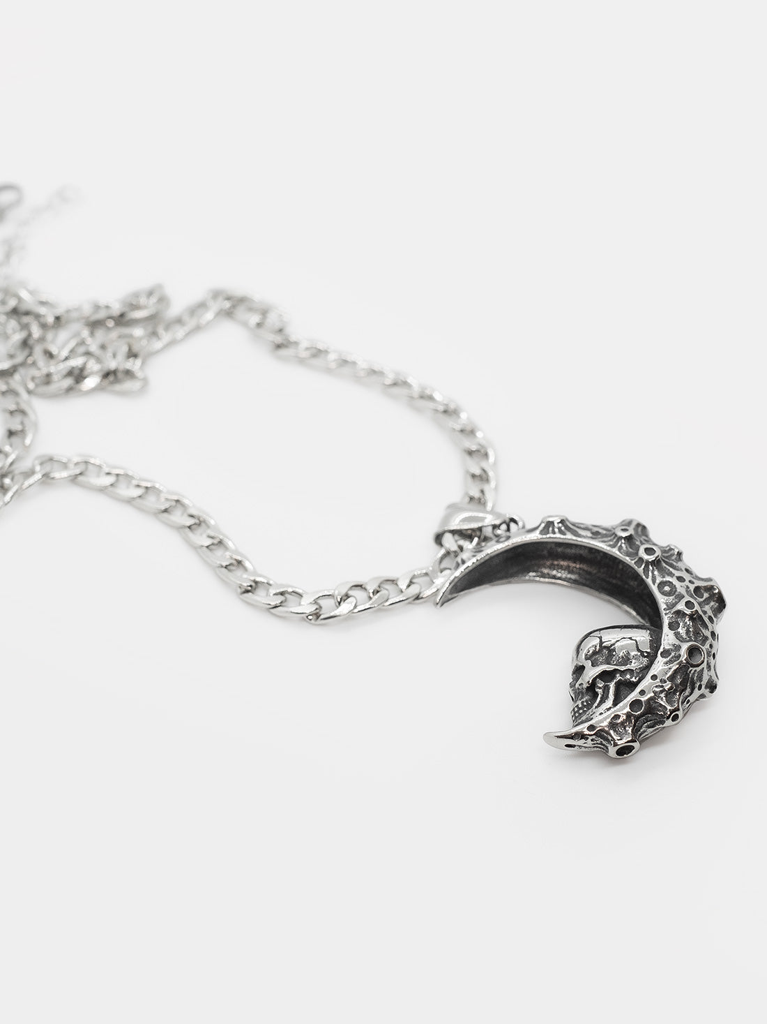 Plague Moon Skull Long Necklace