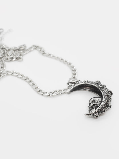 Plague Moon Skull Long Necklace