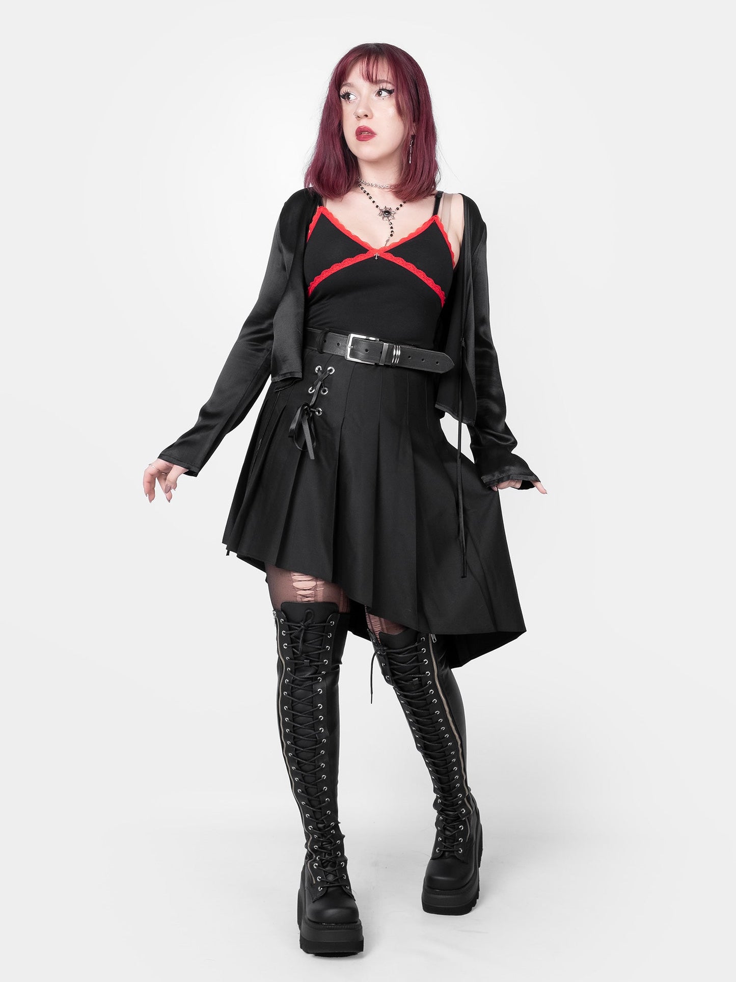 Mercy Satin Tied Up Cardigan