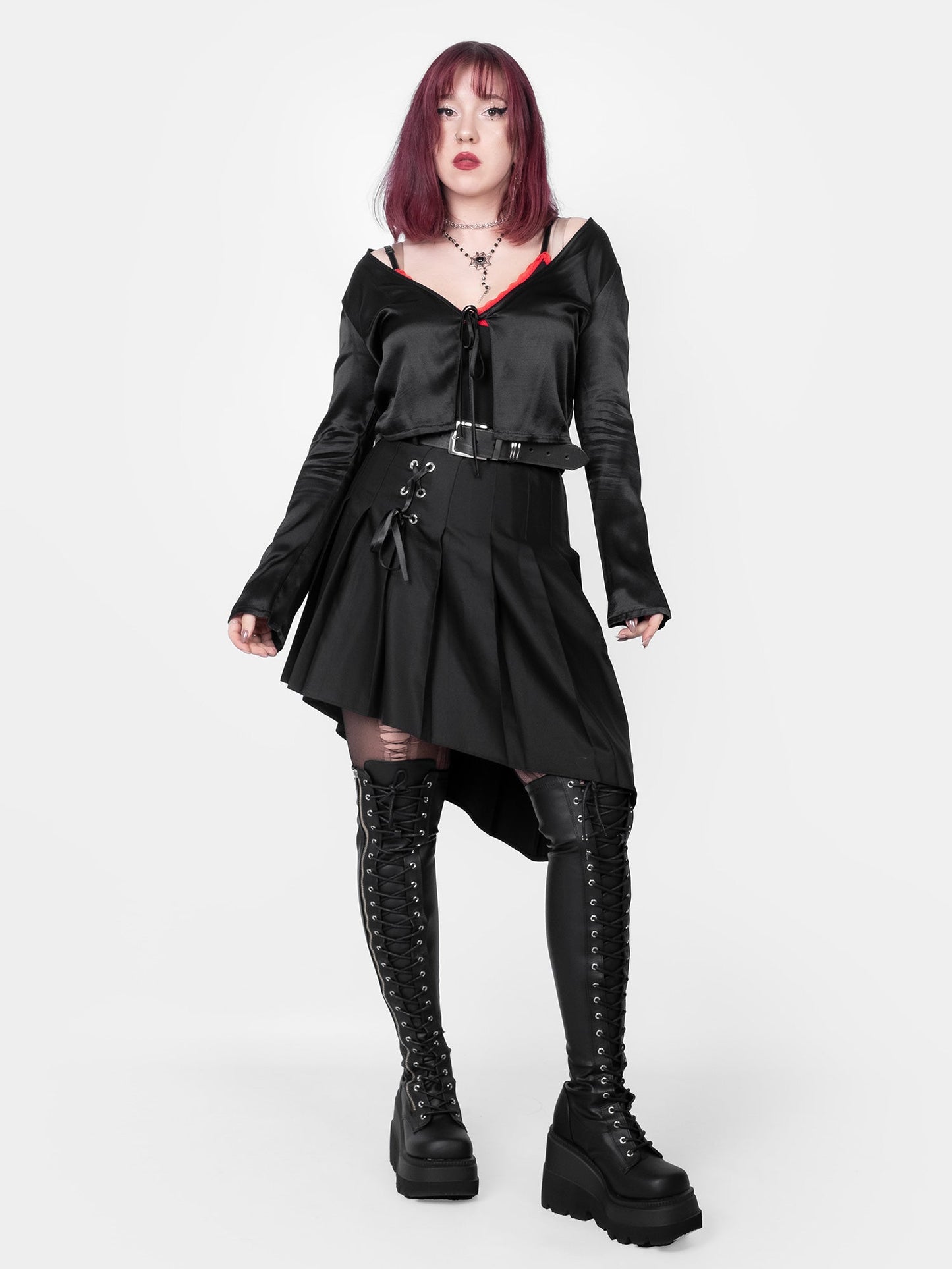 Mercy Satin Tied Up Cardigan