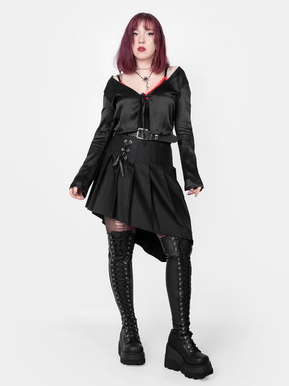 Mercy Satin Tied Up Cardigan