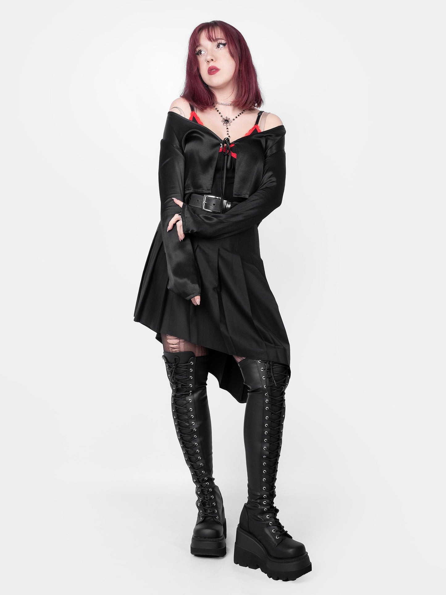 Mercy Satin Tied Up Cardigan