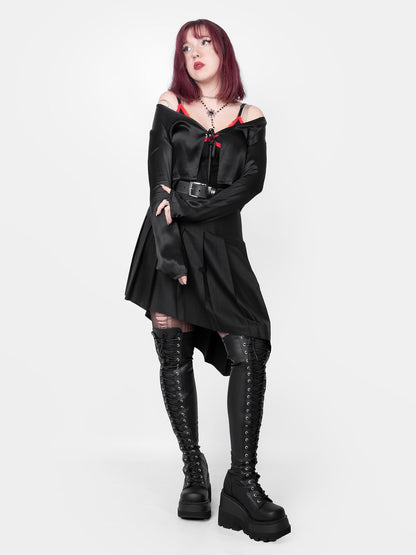 Mercy Satin Tied Up Cardigan