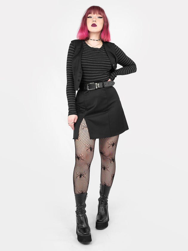 Coven Mini Slit Skirt