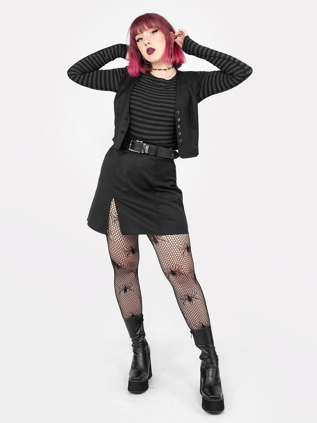 Coven Mini Slit Skirt