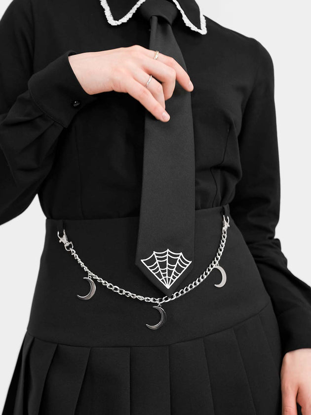 Deathspell Spiderweb Tie