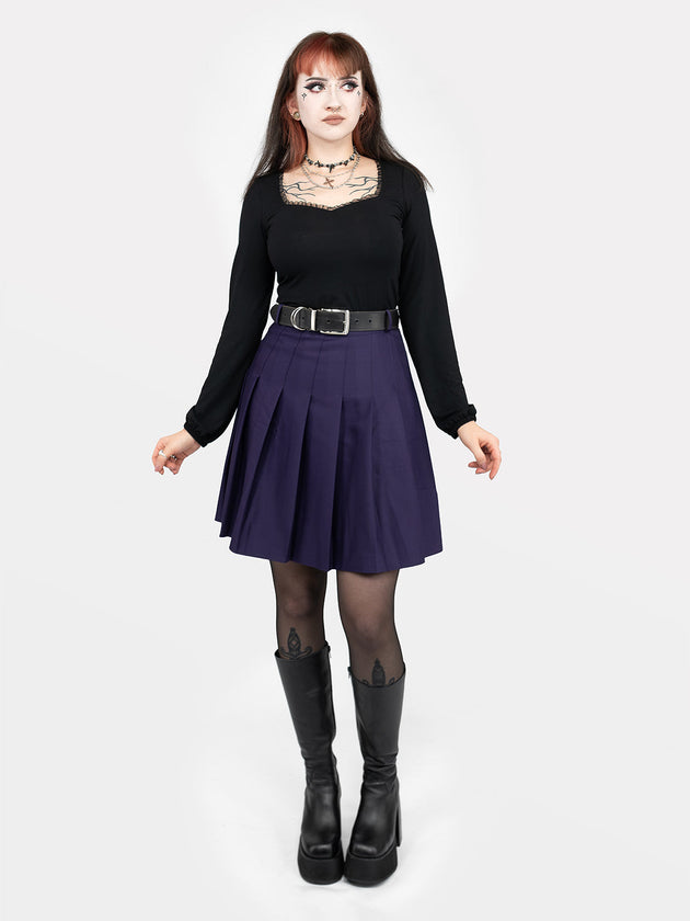 TALL Purple Tennis Belt Skirt