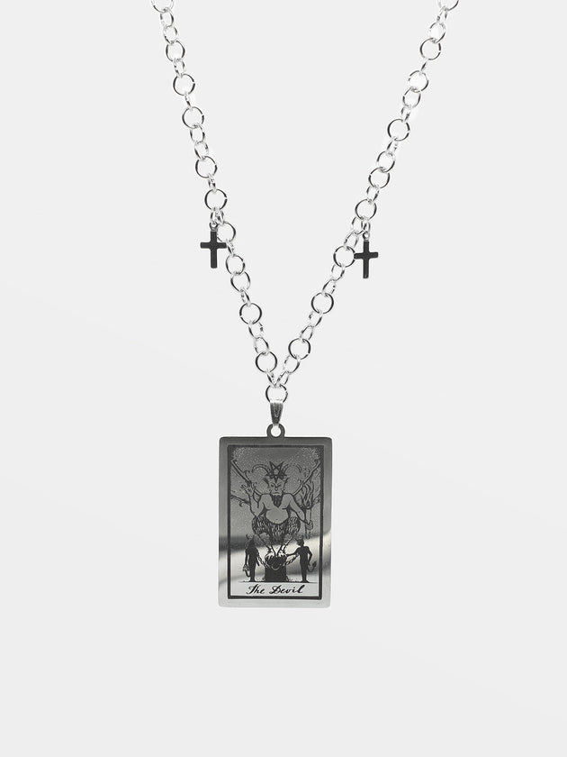 The Devil Tarot Card Necklace