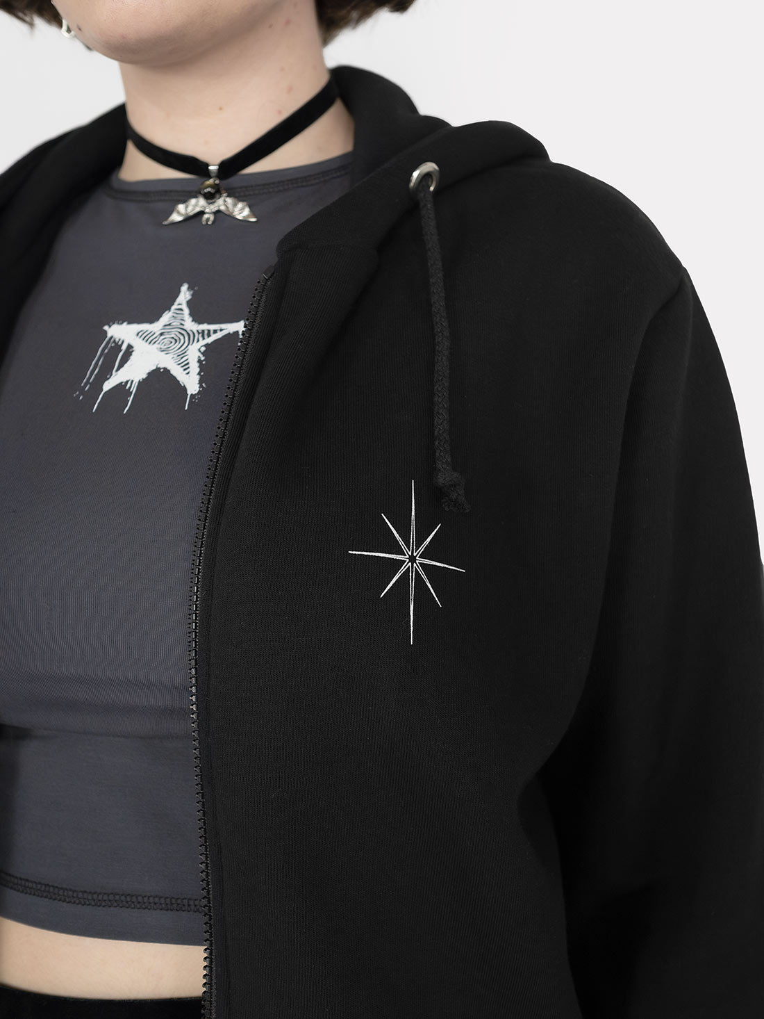 The Lovers Zipped Hoodie