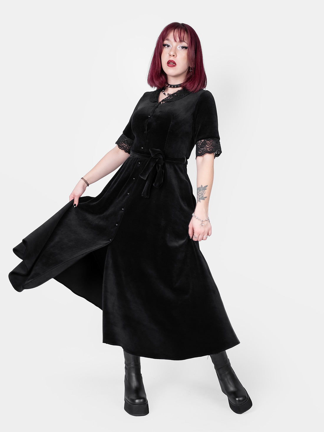 Rosemary Velvet Maxi Dress