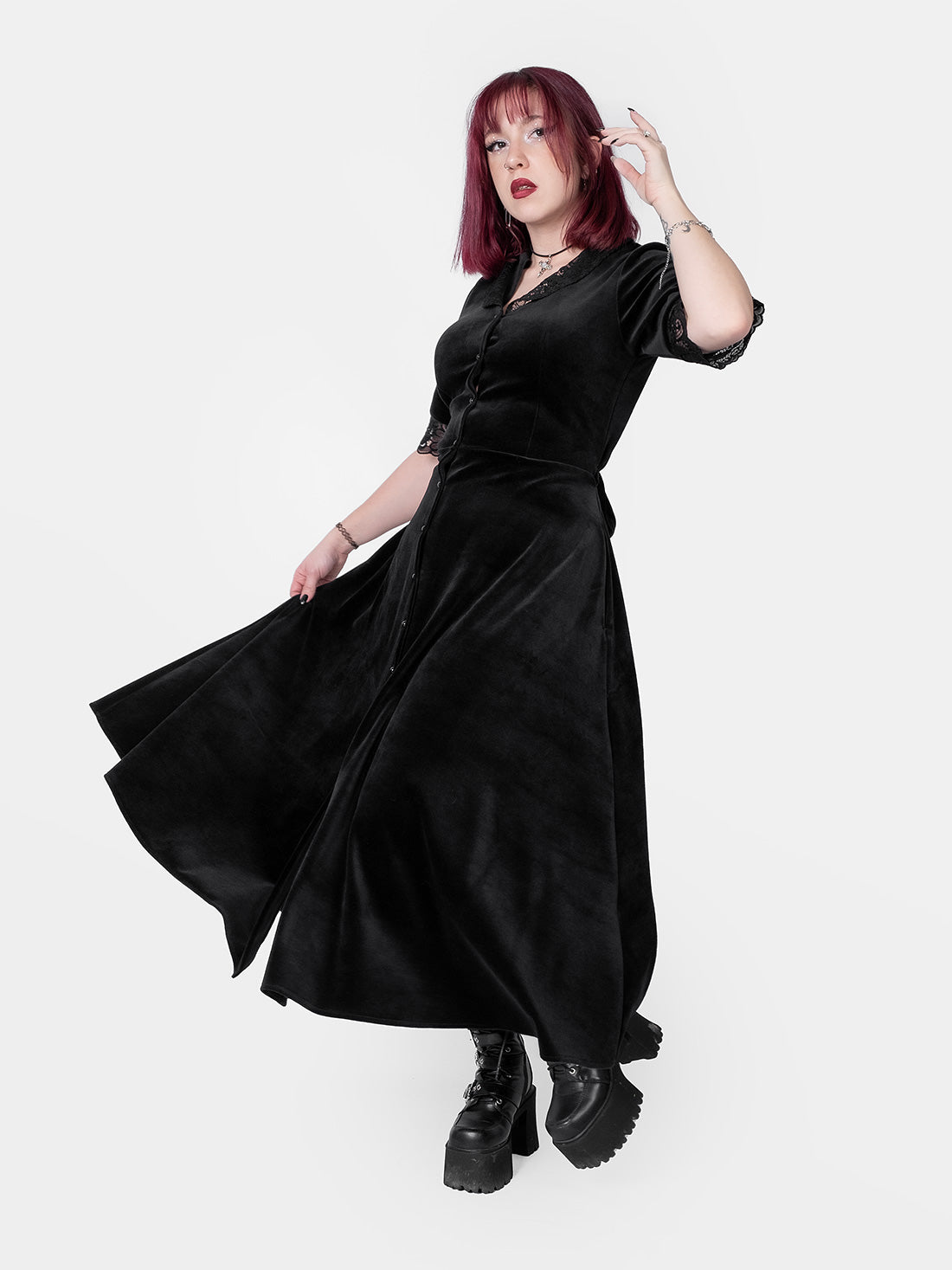 Rosemary Velvet Maxi Dress