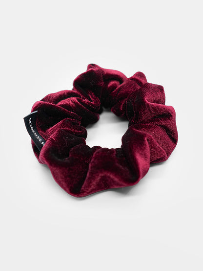 Burgundy Velvet Scrunchie