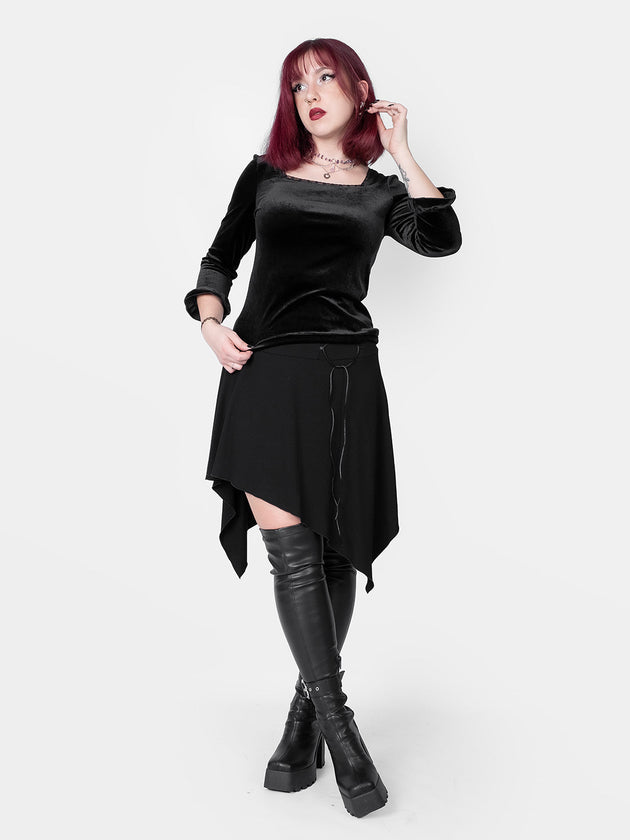 Morticia Velvet Top