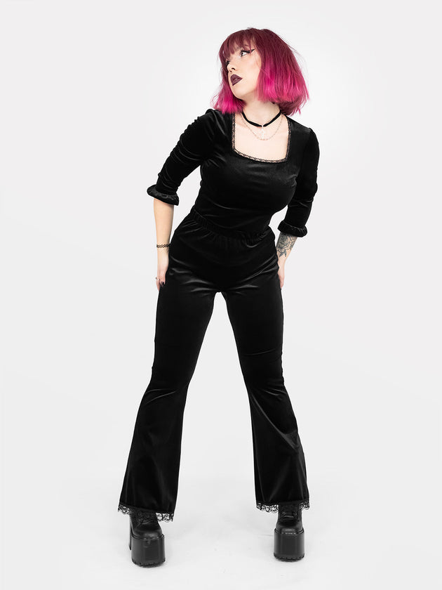 Morticia Velvet Top