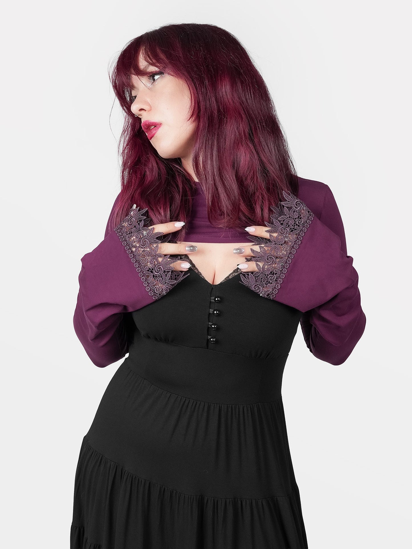 Whimsy Wide Sleeve Lace Shrug