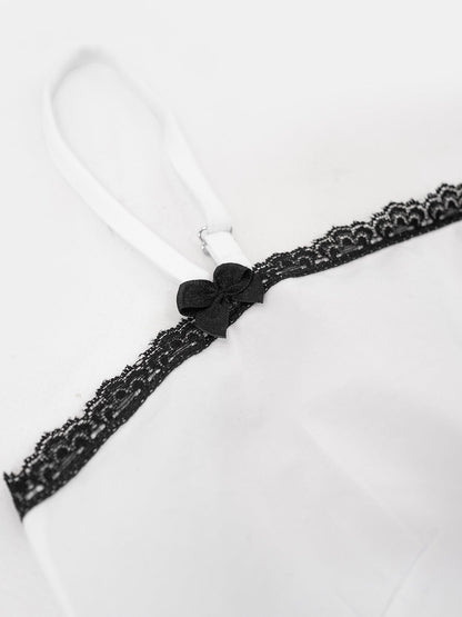 Molly White Top With Lace