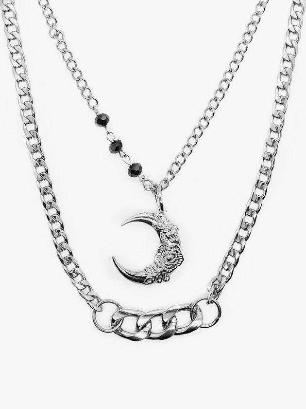 Wishful Layered Moon Choker