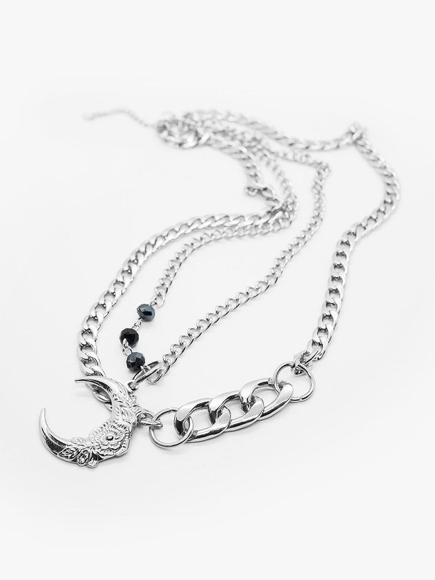 Wishful Layered Moon Choker