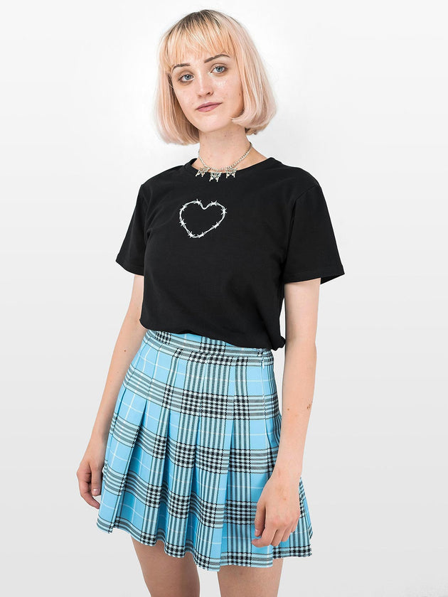 Thorn Heart Embroidered T-shirt