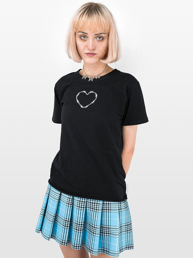 Thorn Heart Embroidered T-shirt