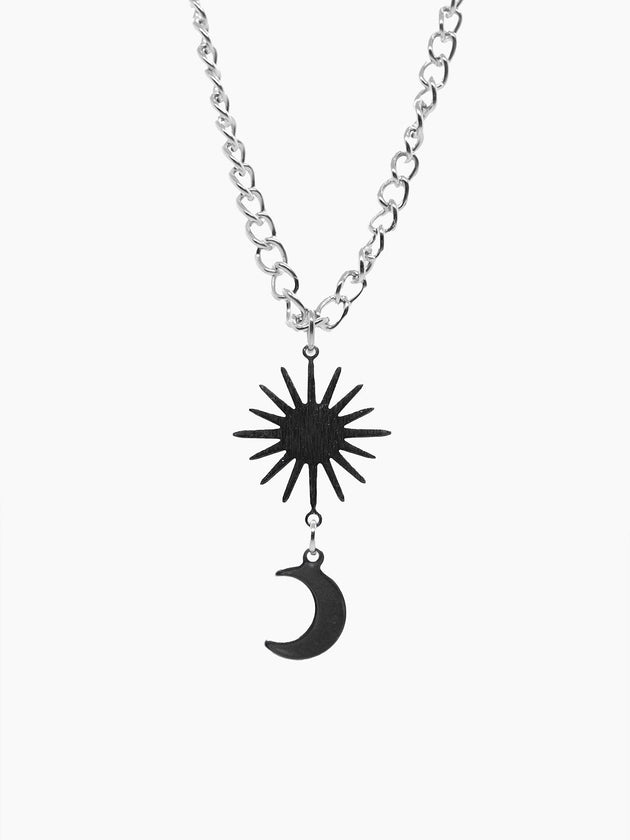 Daybreak Sun and Moon Necklace