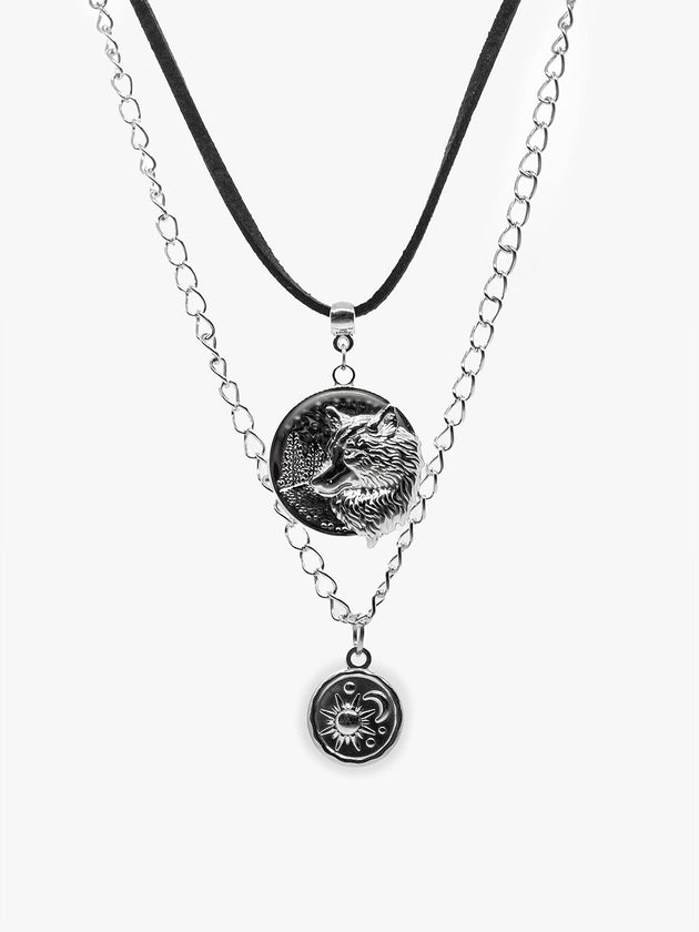 Scarface Double Wolf Necklace